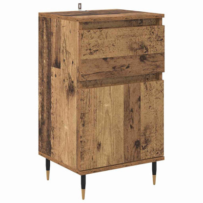 Credenza con cassetto Legno vecchio 40 x 35 x 70 cm