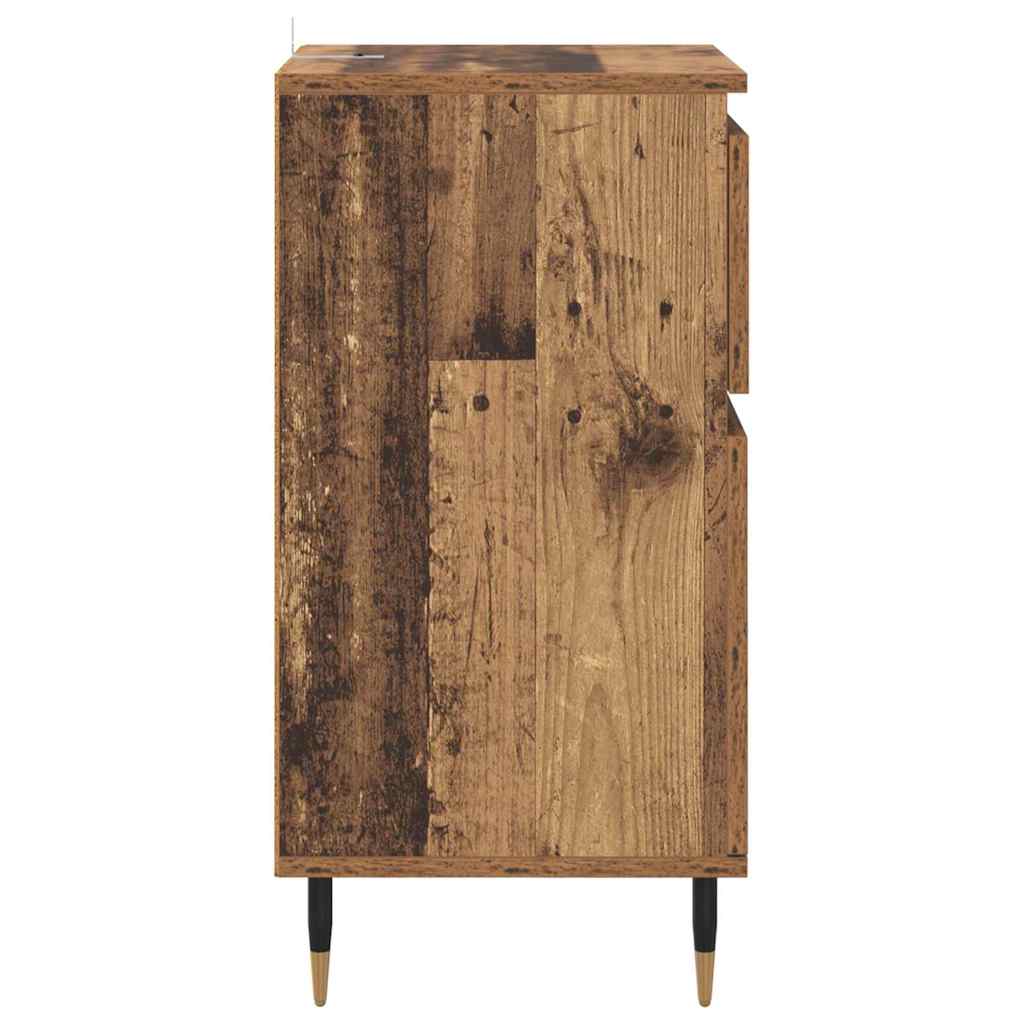 Credenza con cassetto Legno vecchio 40 x 35 x 70 cm
