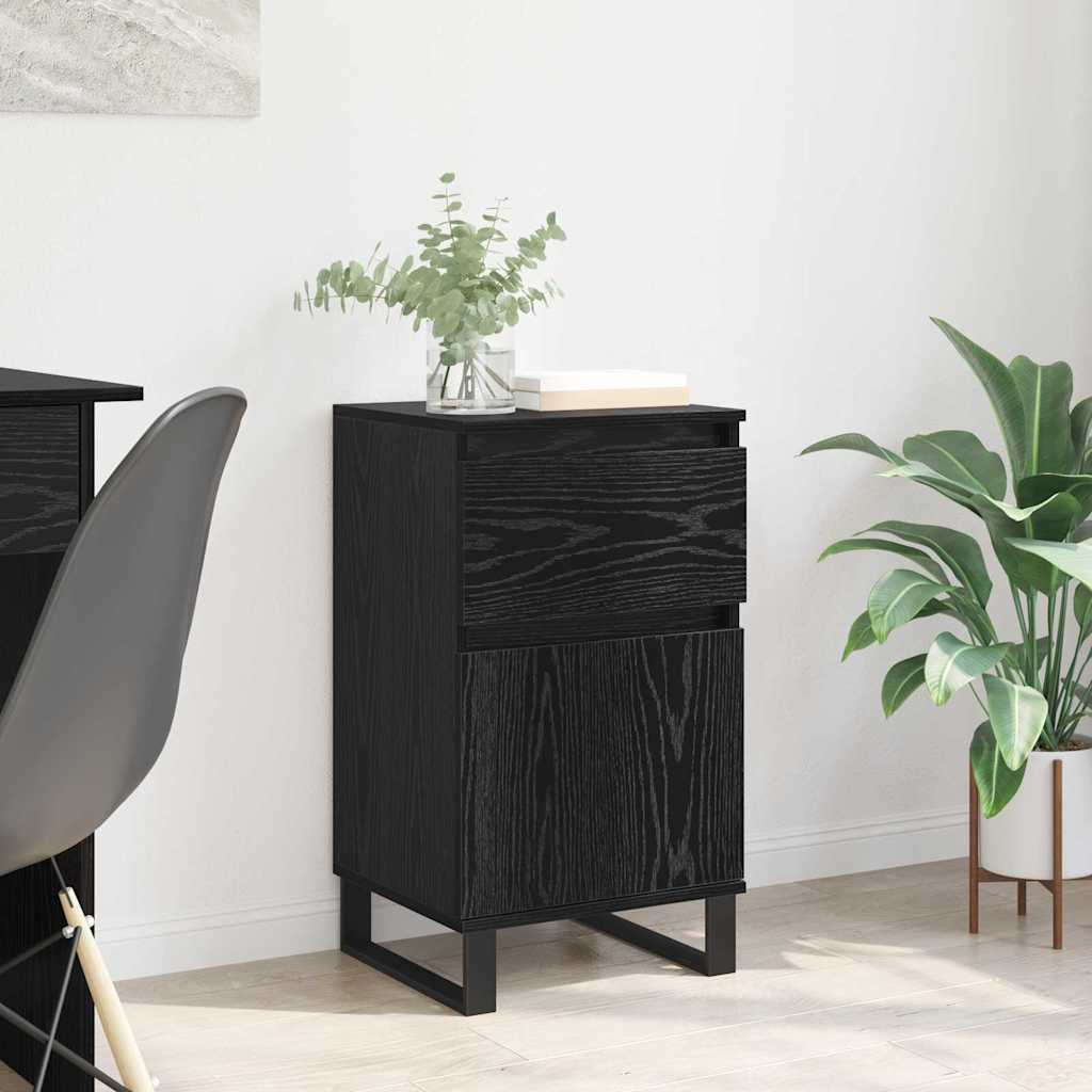Credenza Rovere nero 35 x 40 x 70 cm Legno multistrato