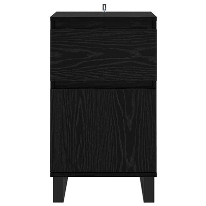 Credenza Rovere nero 35 x 40 x 70 cm Legno multistrato