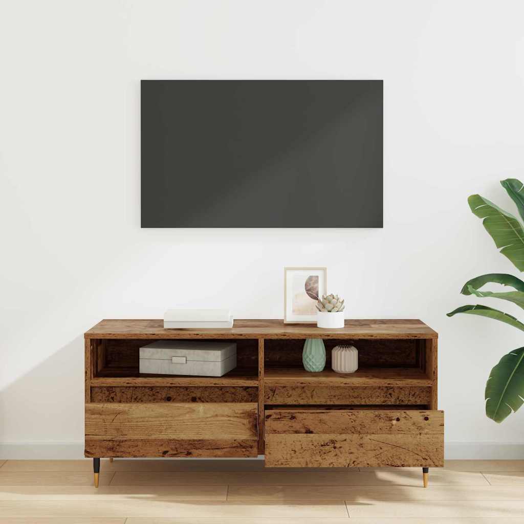 Mobile TV con cassetto Legno vecchio 100 x 34,5 x 44,5 cm