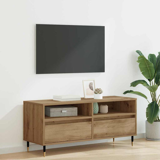 Mobile TV con cassetto Rovere artigianale 100 x 34,5 x 44,5 cm