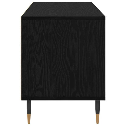 Mobile TV con cassetto Rovere Nero 100 x 34,5 x 44,5 cm