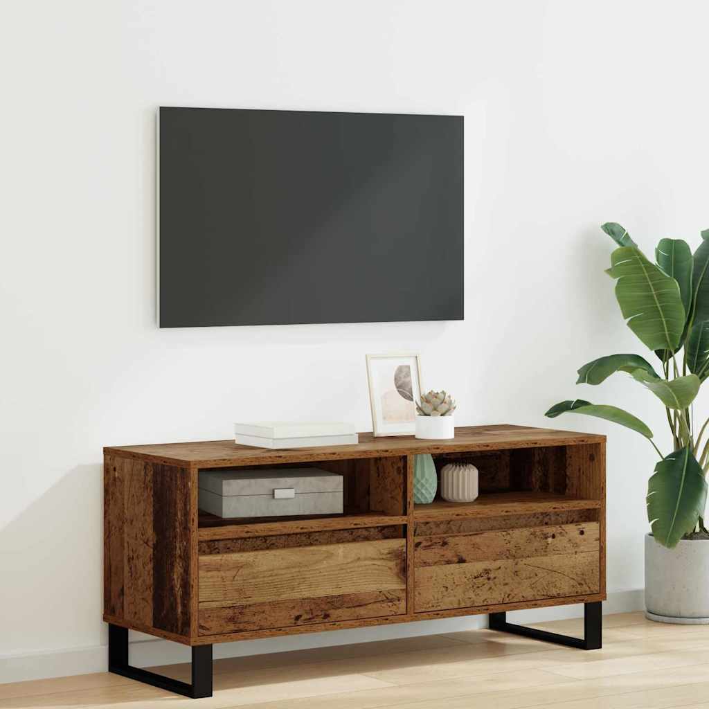 Mobile TV con cassetto Legno vecchio 100 x 34,5 x 44,5 cm