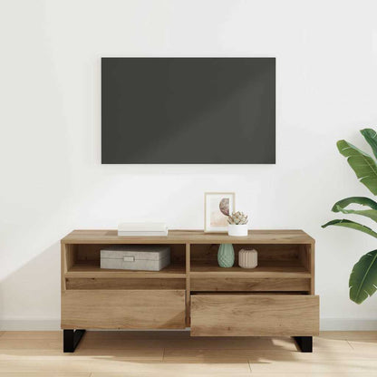 Mobile TV con cassetto Rovere artigianale 100 x 34,5 x 44,5 cm
