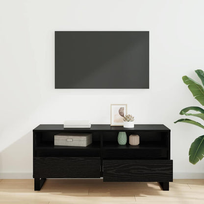 Mobile TV con cassetto Rovere Nero 100 x 34,5 x 44,5 cm