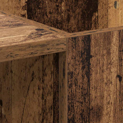 Mobile porta vinili con porta Legno vecchio 121 x 38 x 48 cm