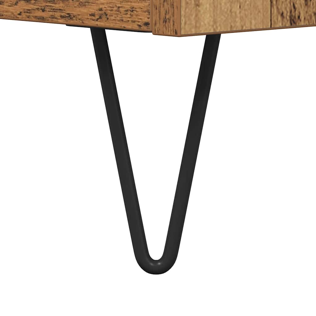 Mobile porta vinili con porta Legno vecchio 121 x 38 x 48 cm | homemem39