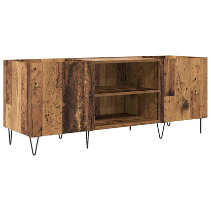 Mobile porta vinili con porta Legno vecchio 121 x 38 x 48 cm