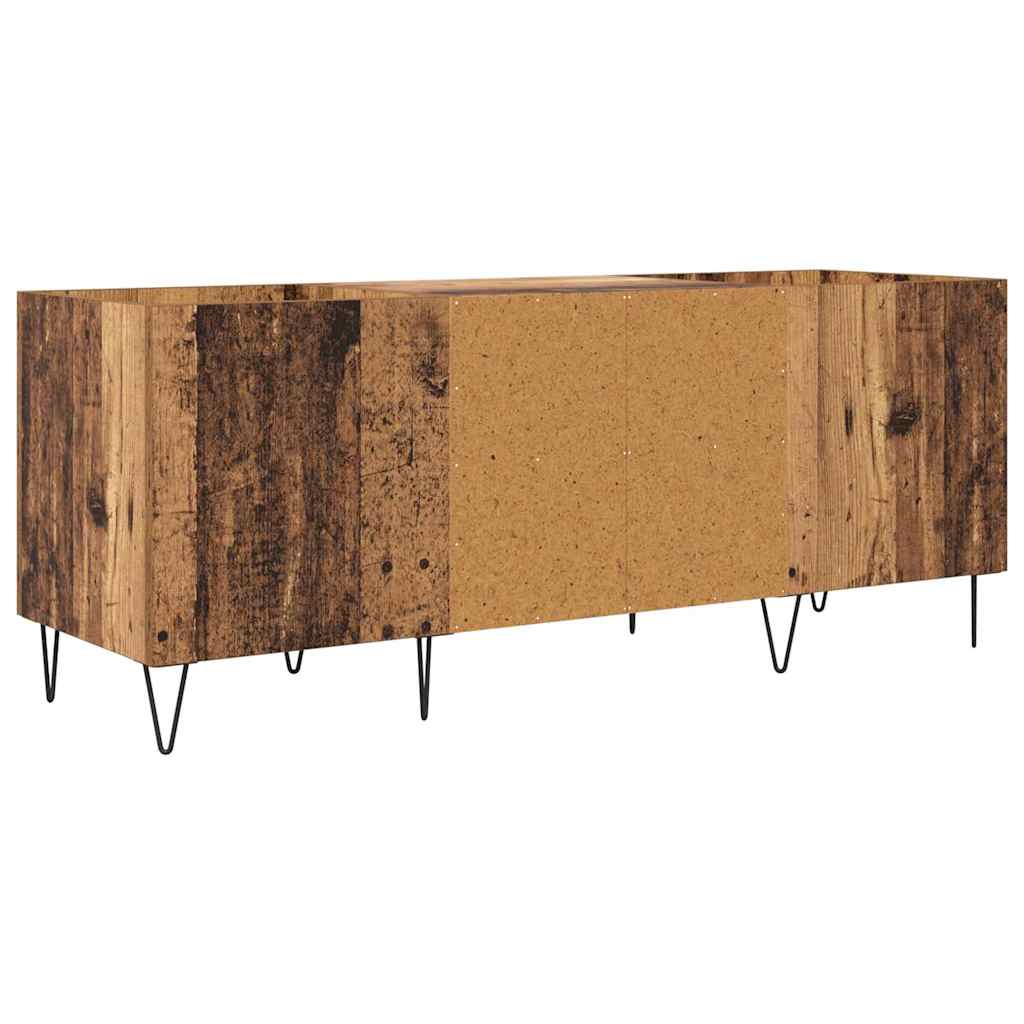 Mobile porta vinili con porta Legno vecchio 121 x 38 x 48 cm