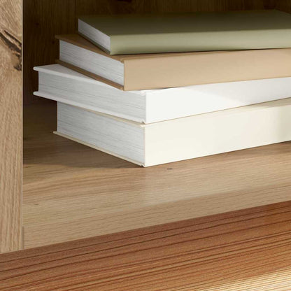 Mobile porta vinili Rovere artigianale 121 x 38 x 48 cm | homemem39