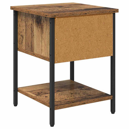 Comodino con cassetto 2 pcs Legno vecchio 34 x 35,5 x 45 cm | homemem39