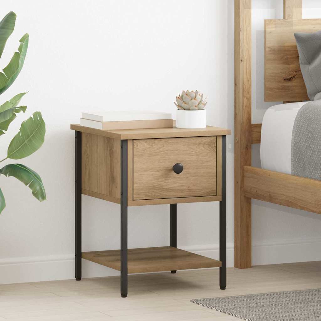 Comodino Rovere artigianale 34 x 35,5 x 45 cm Legno multistrato