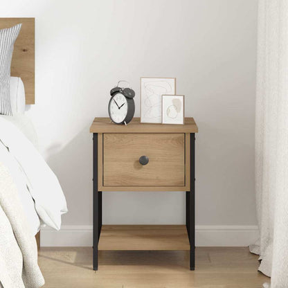Comodino Rovere artigianale 34 x 35,5 x 45 cm Legno multistrato