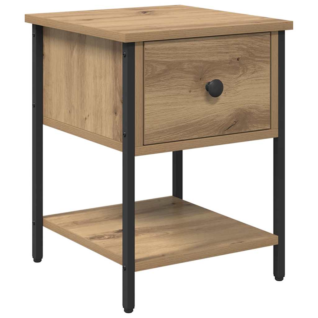 Comodino 2 pcs Rovere artigianale 34 x 35,5 x 45 cm