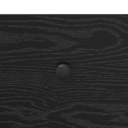 Comodino Rovere Nero 34 x 35,5 x 45 cm Legno multistrato