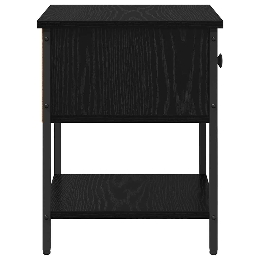 Comodino 2 pcs Rovere Nero 34 x 35,5 x 45 cm Legno multistrato | homemem39