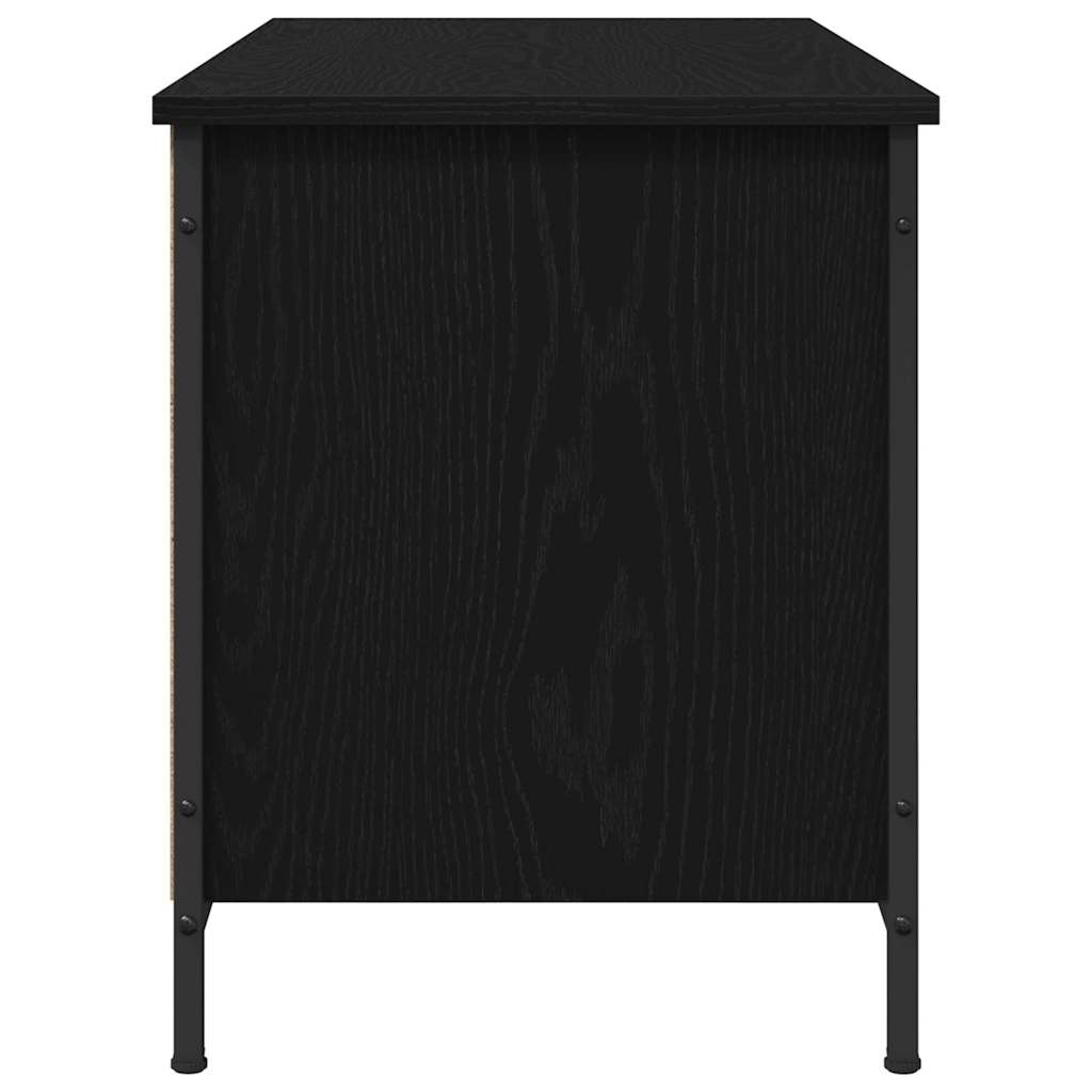 Mobile TV Rovere Nero 100 x 40 x 50 cm Legno multistrato