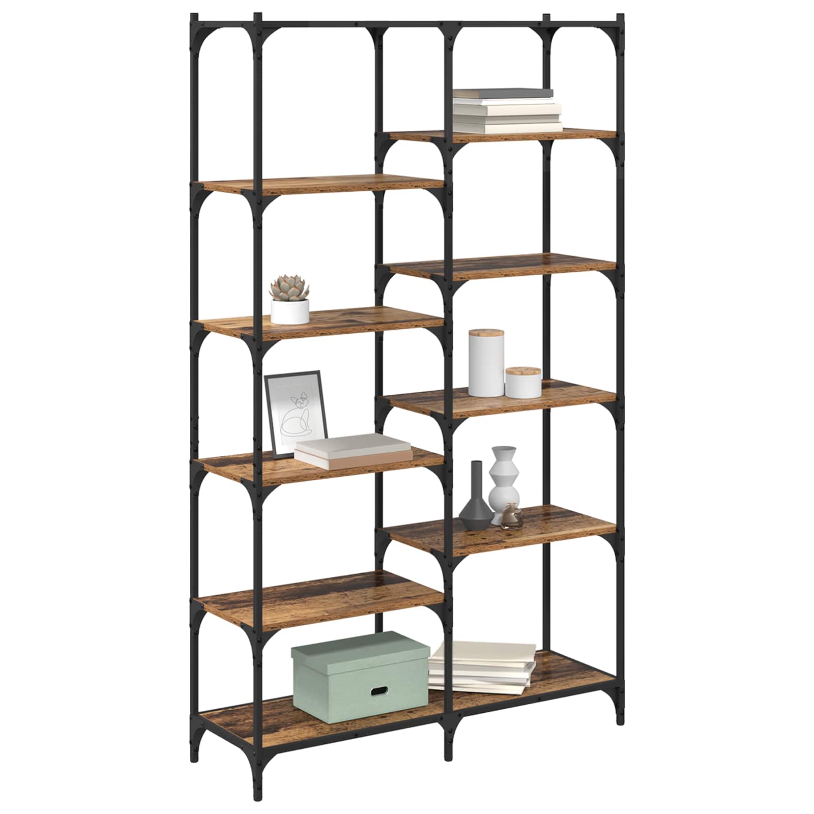 Libreria Legno vecchio 100 x 32 x 170 cm Legno multistrato | homemem39