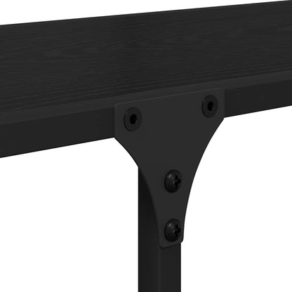 Libreria Rovere nero 100 x 32 x 170 cm Legno multistrato