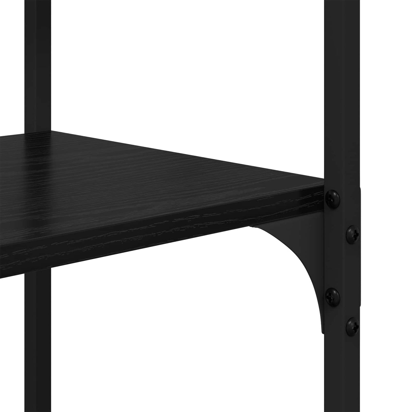 Libreria Rovere nero 100 x 32 x 170 cm Legno multistrato | homemem39