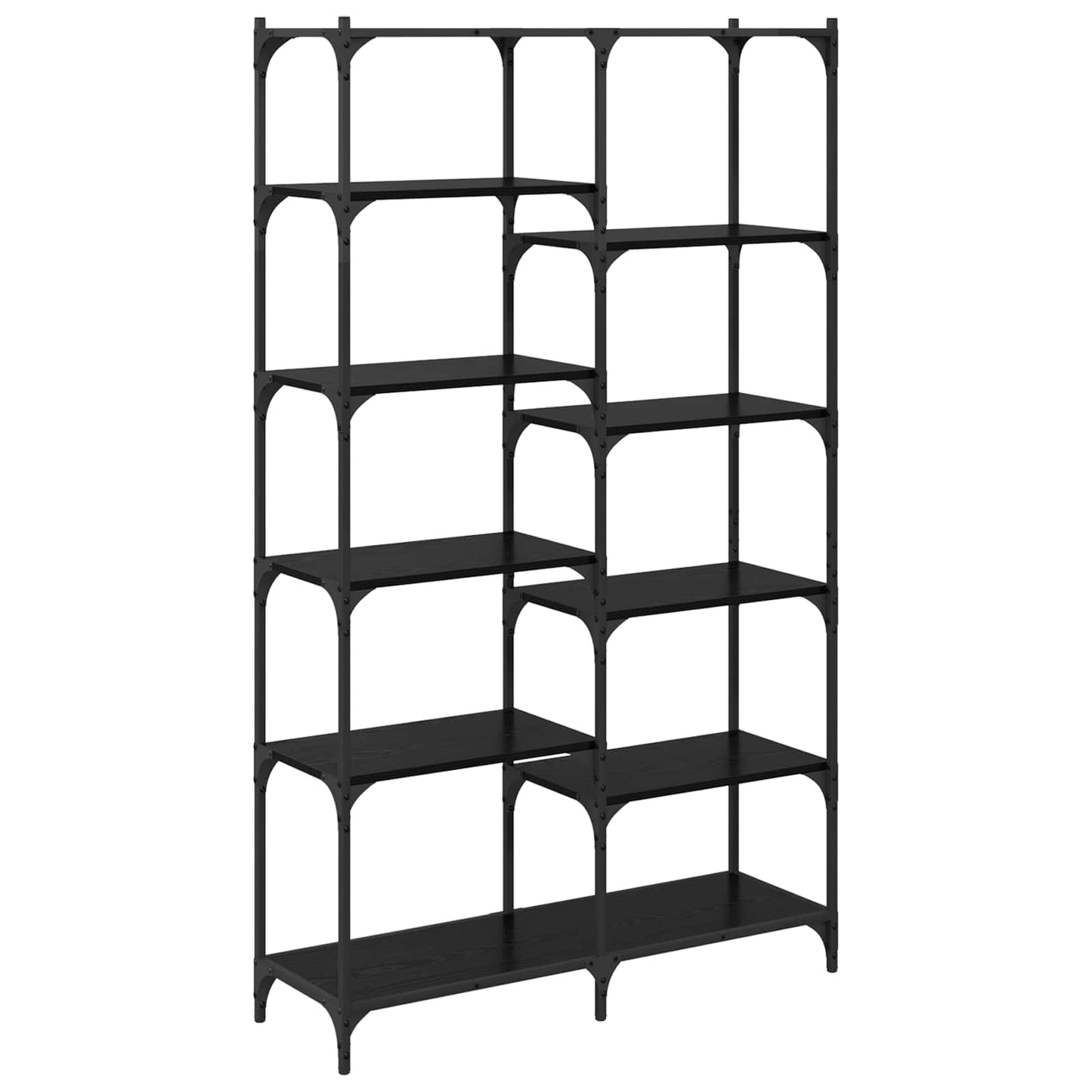Libreria Rovere nero 100 x 32 x 170 cm Legno multistrato | homemem39
