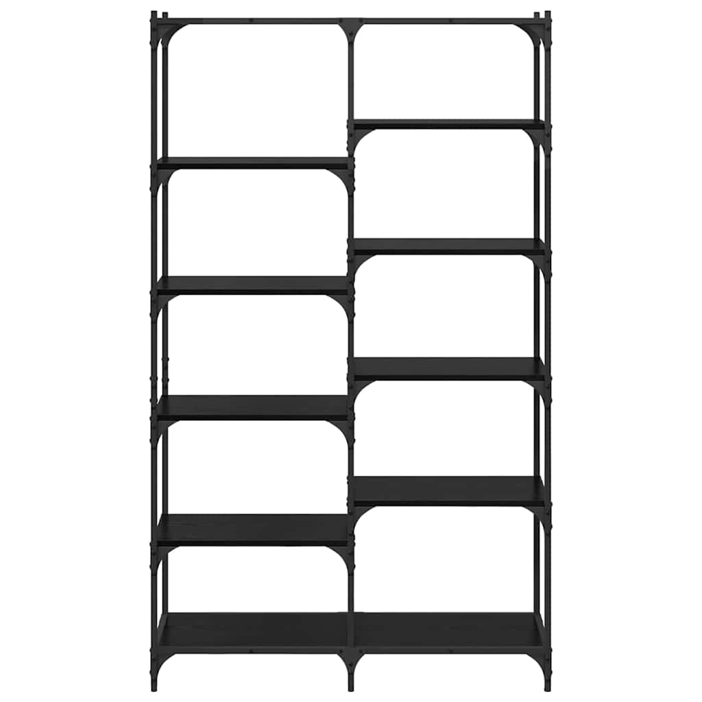 Libreria Rovere nero 100 x 32 x 170 cm Legno multistrato