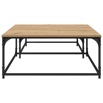 Tavolino da salotto 2 pcs Rovere artigianale Legno multistrato