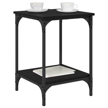 Tavolino da salotto Rovere Nero 40 x 40 x 55 cm | homemem39