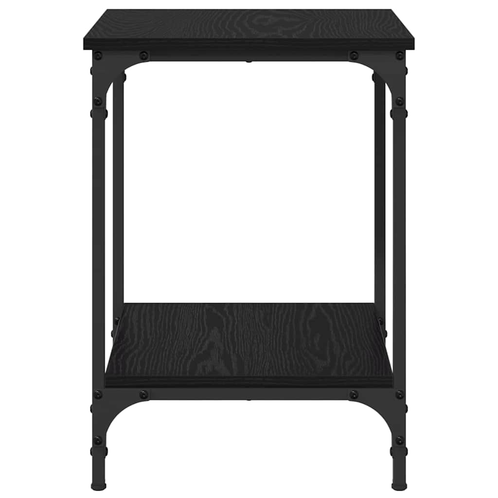 Tavolino da salotto Rovere Nero 40 x 40 x 55 cm | homemem39