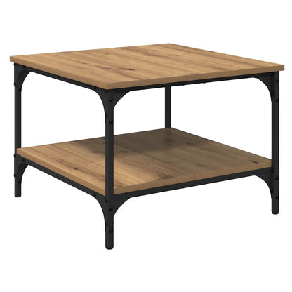 Tavolino da salotto Rovere artigianale 55 x 55 x 40 cm