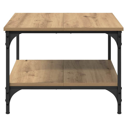 Tavolino da salotto Rovere artigianale 55 x 55 x 40 cm
