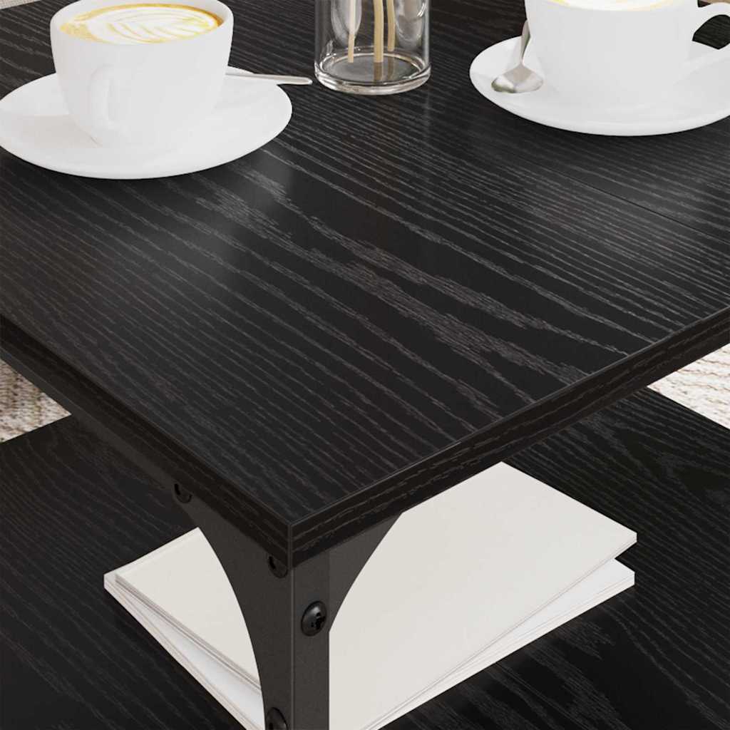 Tavolino da salotto Rovere Nero 55 x 55 x 40 cm | homemem39