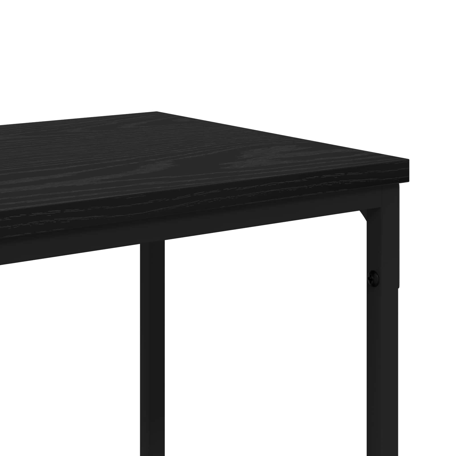 Tavolo consolle Rovere Nero 160 x 30 x 75 cm Legno multistrato | homemem39