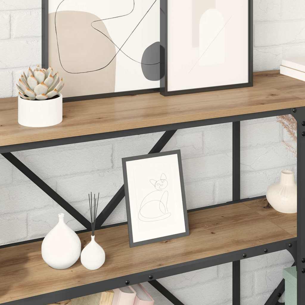 Tavolo consolle Rovere artigianale 180 x 30 x 75 cm