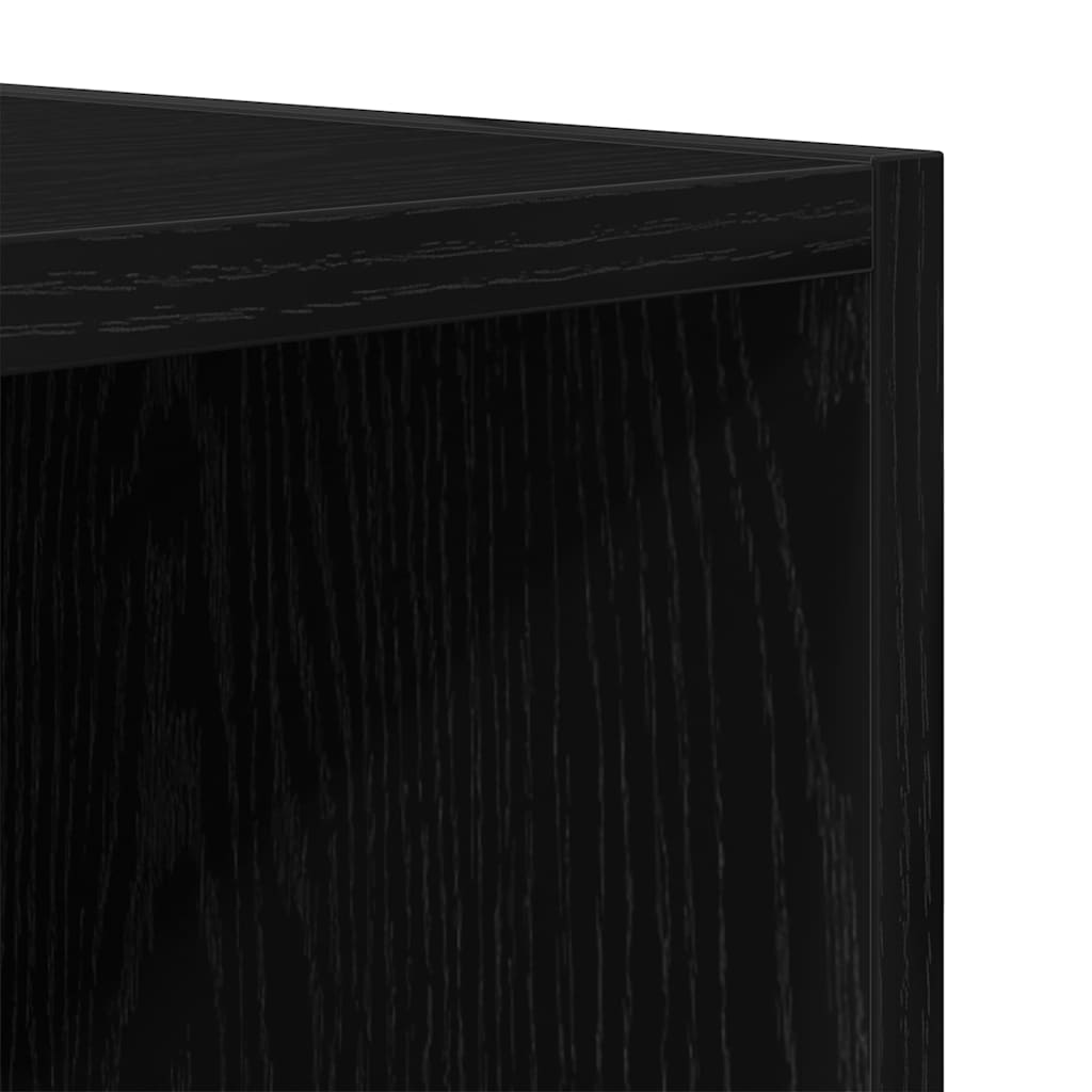 Mobile TV Rovere Nero 103,5 x 30 x 50 cm Legno multistrato