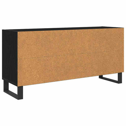 Mobile TV Rovere Nero 103,5 x 30 x 50 cm Legno multistrato