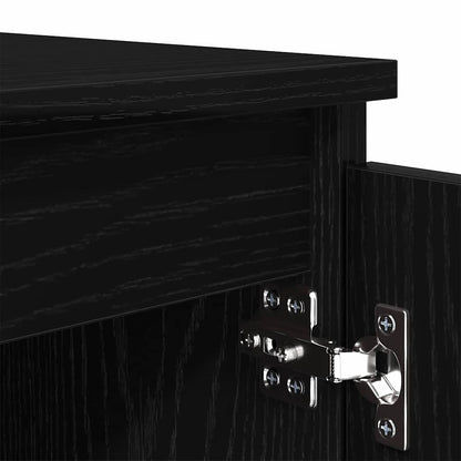 Mobile TV Rovere Nero 104 x 35 x 50 cm Legno multistrato