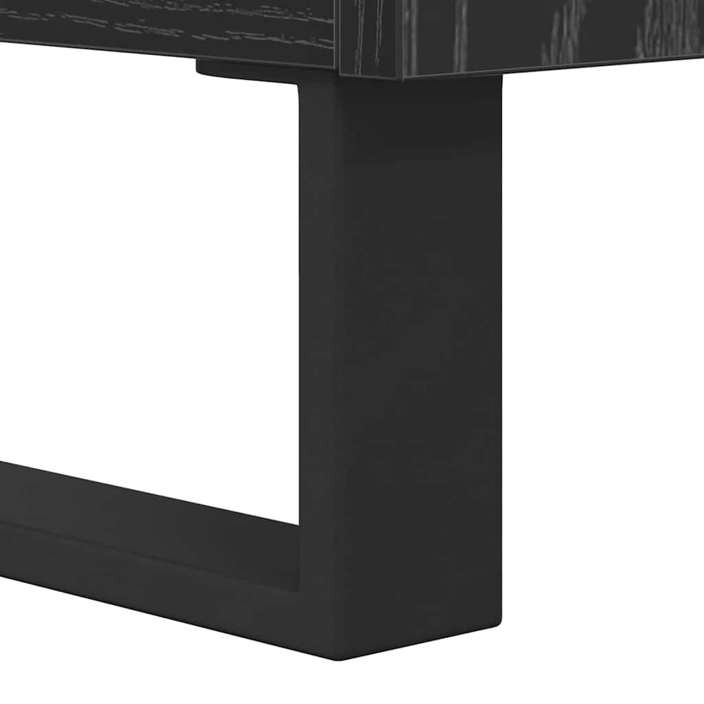 Mobile TV Rovere Nero 104 x 35 x 50 cm Legno multistrato | homemem39