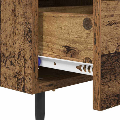 Armadio da Notte con cassetto Legno vecchio 40 x 35 x 47,5 cm