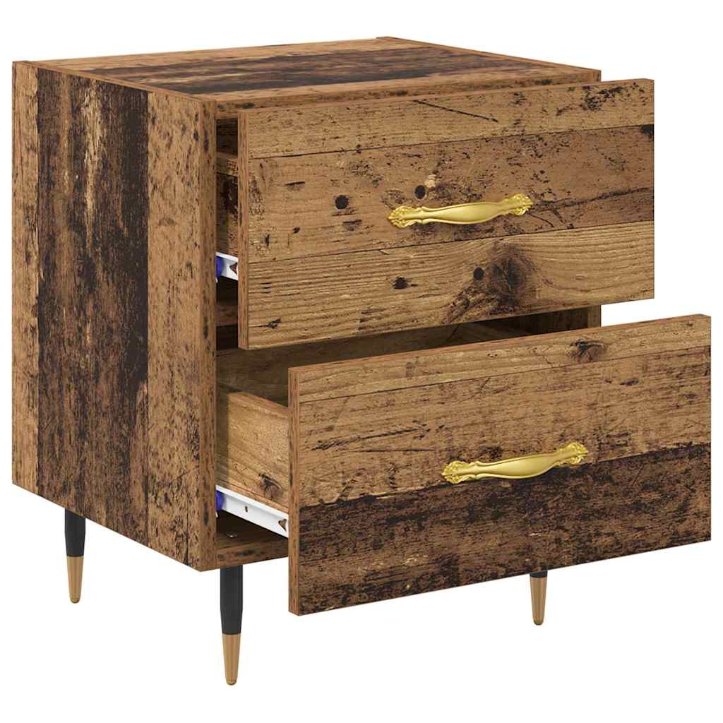 Armadio da Notte con cassetto Legno vecchio 40 x 35 x 47,5 cm