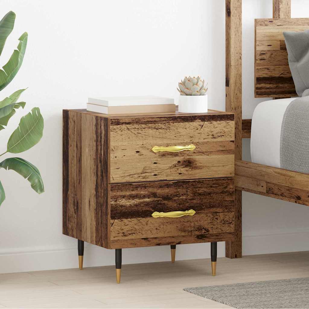 Armadio da Notte 2 pcs Legno vecchio 40 x 35 x 47,5 cm