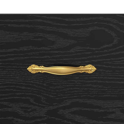 Armadio da Notte 2 pcs Rovere Nero 40 x 35 x 47,5 cm