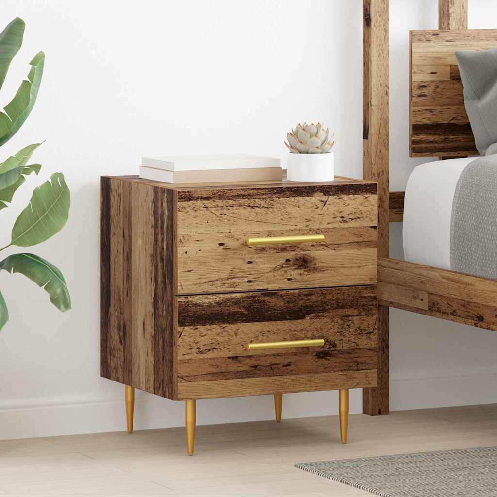 Armadio da Notte con cassetto Legno vecchio 40 x 35 x 47,5 cm