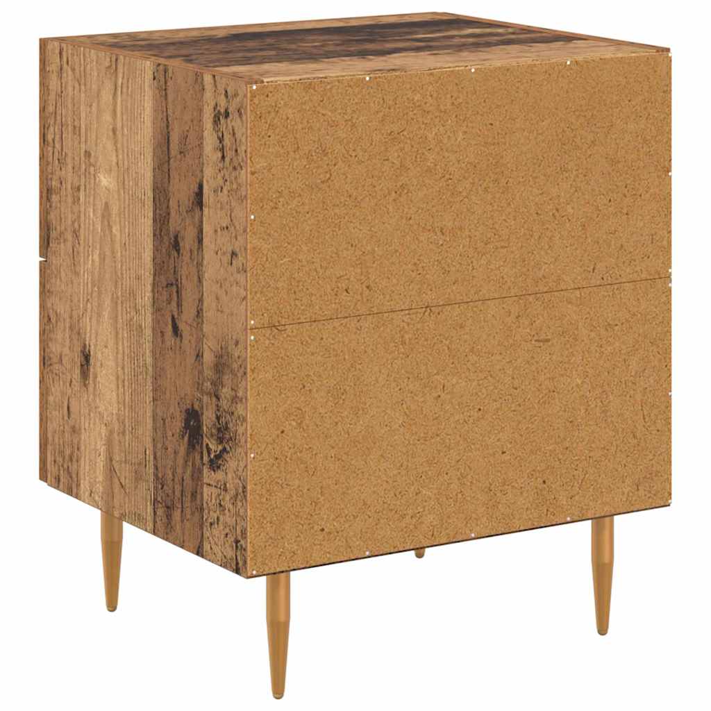 Armadio da Notte con cassetto Legno vecchio 40 x 35 x 47,5 cm