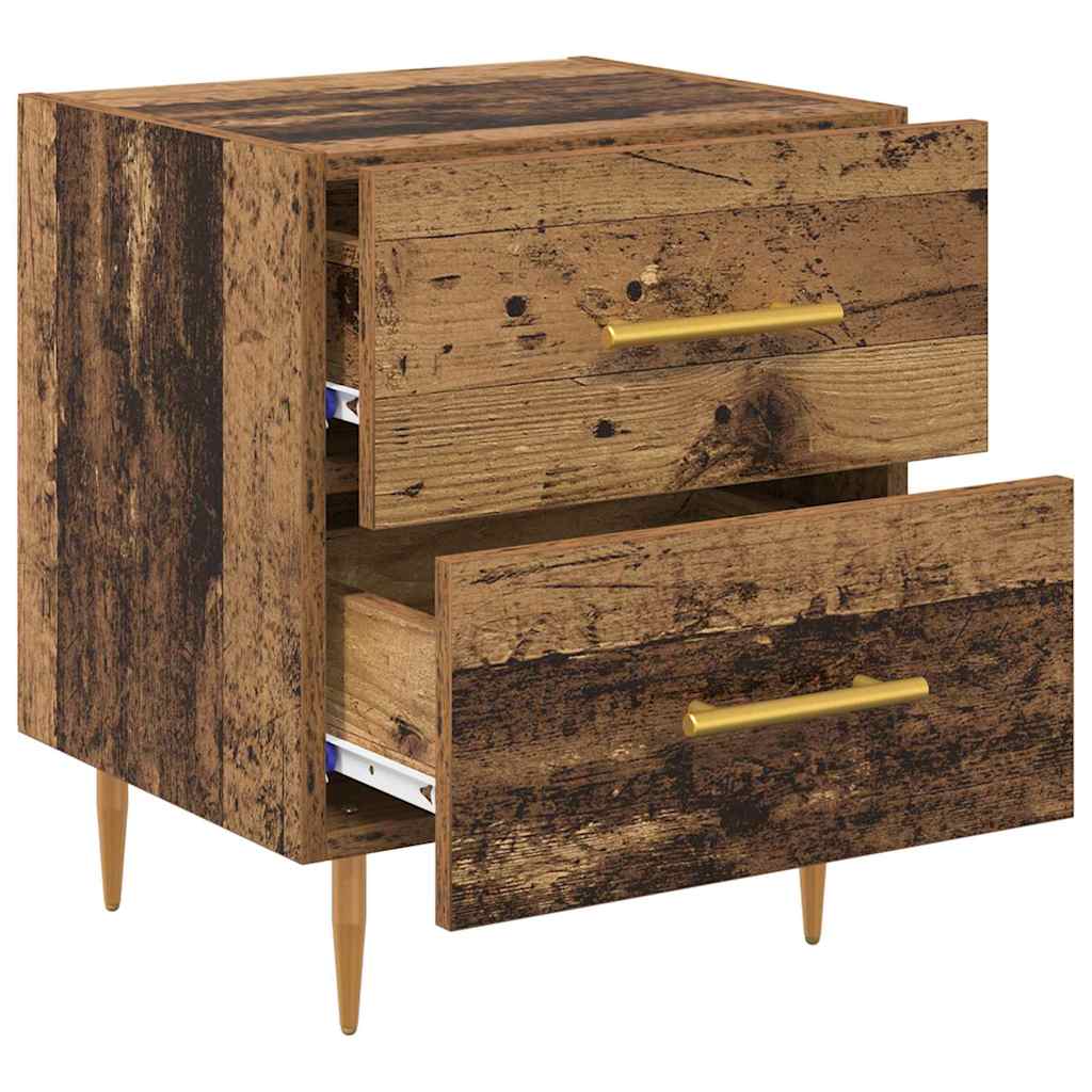 Armadio da Notte 2 pcs Legno vecchio 40 x 35 x 47,5 cm
