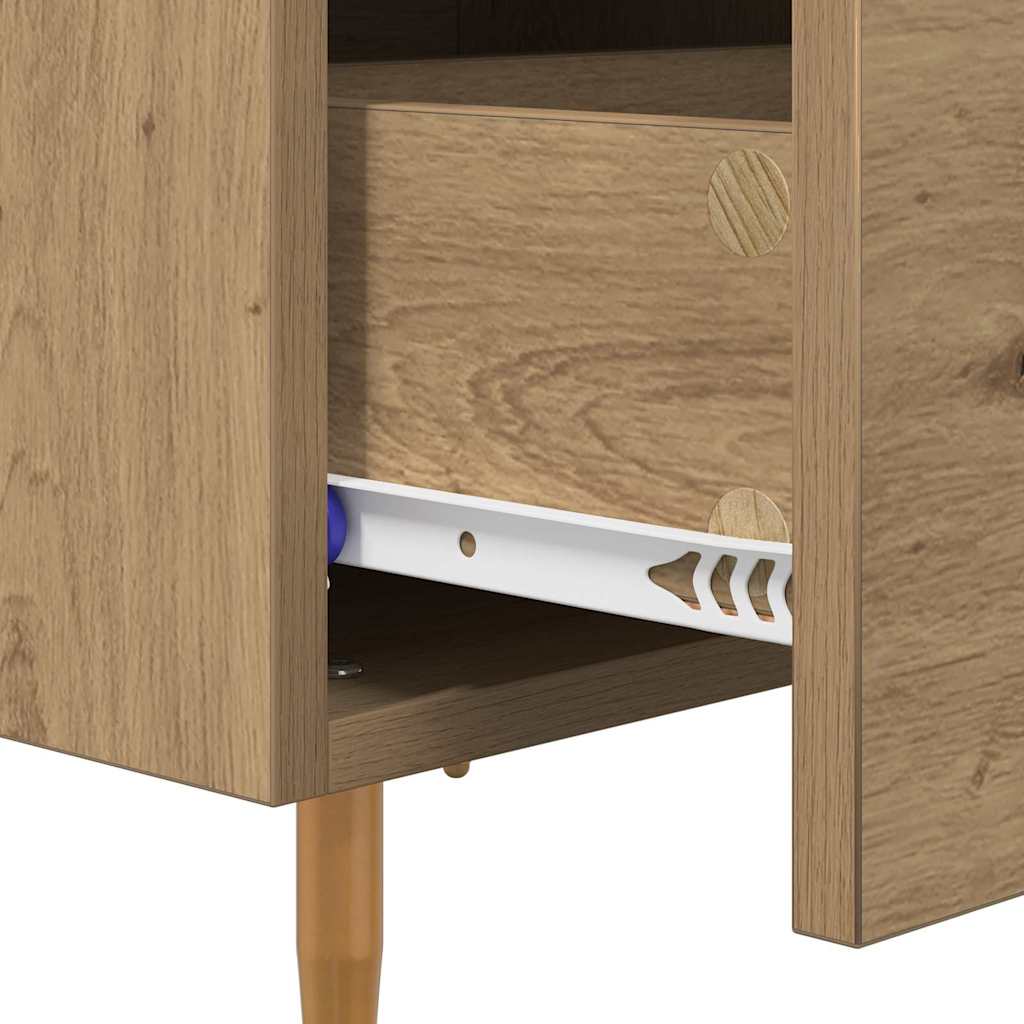Armadio da Notte 2 pcs Rovere artigianale 40 x 35 x 47,5 cm | homemem39