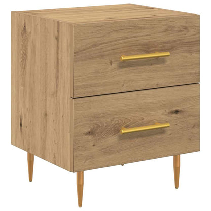 Armadio da Notte 2 pcs Rovere artigianale 40 x 35 x 47,5 cm | homemem39
