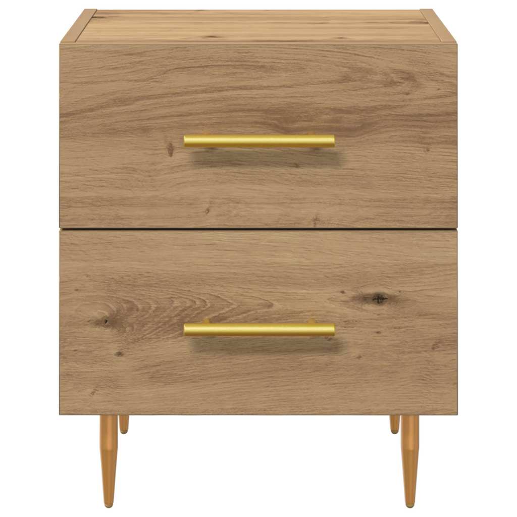 Armadio da Notte 2 pcs Rovere artigianale 40 x 35 x 47,5 cm | homemem39