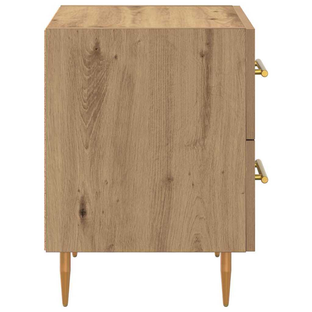 Armadio da Notte 2 pcs Rovere artigianale 40 x 35 x 47,5 cm | homemem39